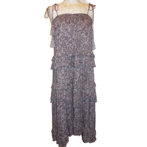 Transformer Dress-Skirt NWT SMALL Long Layered Floral Sundress Summer full skirt - Picture 10 of 10